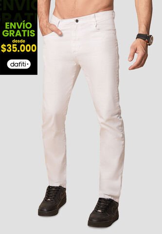 Pantalón Hombre Blanco Mp 103400 MP
