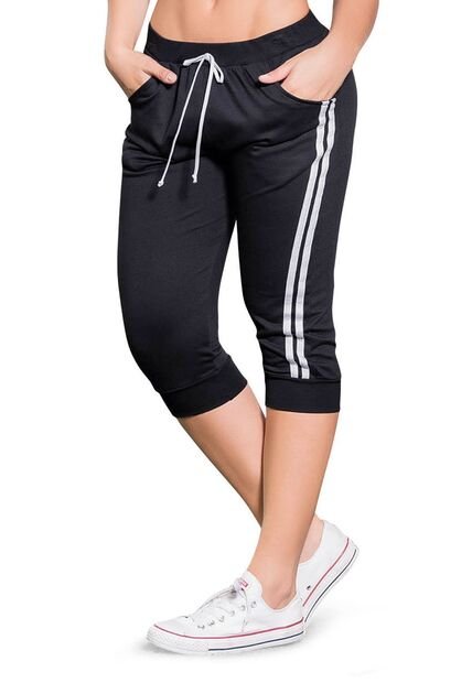 Capri Mujer Negro Cross Mp 68117