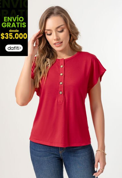 Blusa Mujer Rojo Mp 103990
