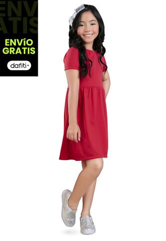 Vestido Paq X2 Infantil Rojo Mp 34557 MP
