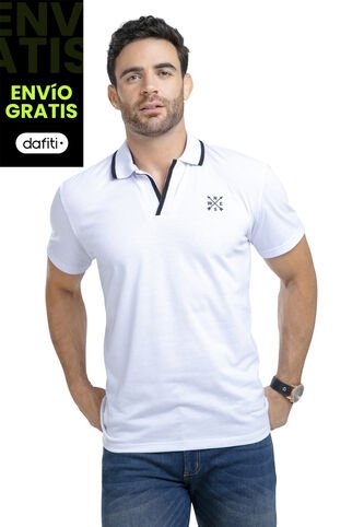 Polo Hombre Blanco Mp 87630 MP