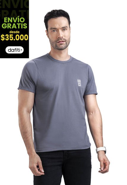 Camiseta Hombre Gris Mp 7766