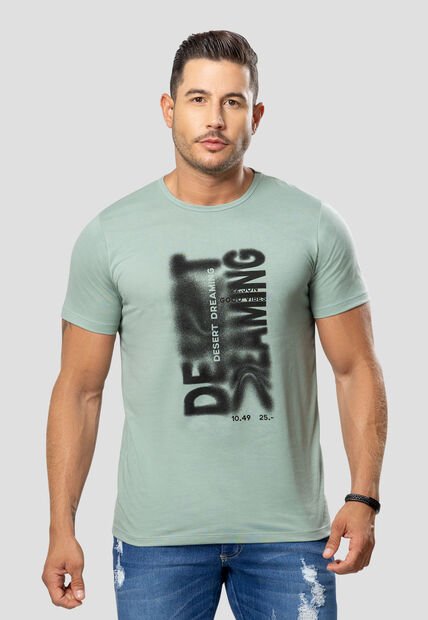 Camiseta Hombre Verde Oliva Mp 106419