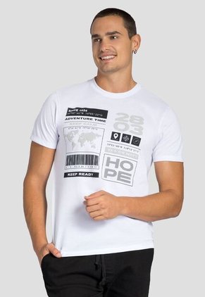 Camiseta Hombre Blanco Mp 111244