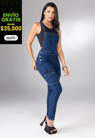 Overall Largo Mujer Azul Medio Mp 100395 MP