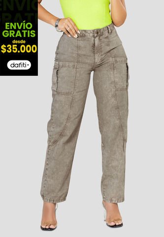 Jean Mujer Taupe Mp 100398 MP