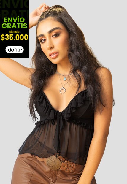 Blusa Mujer Negro Mp 107781