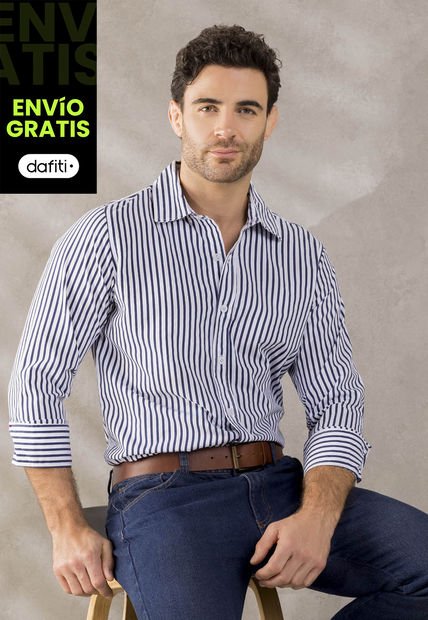Camisa Hombre Blanco Mp 1265