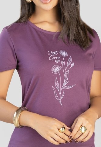 Camiseta Mujer Ciruela Mp 112214 MP