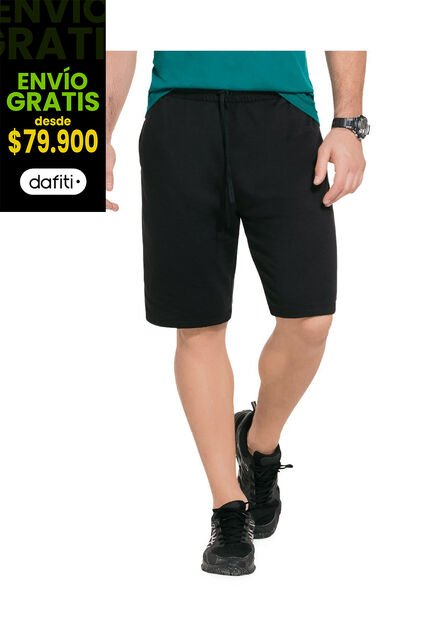Bermuda Para Hombre Negro MP