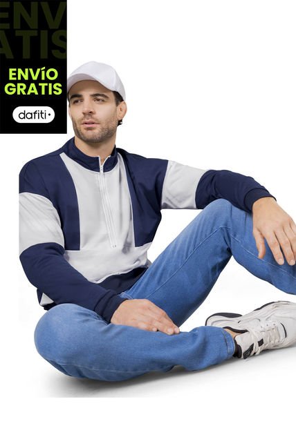 Buzo Hombre Azul Mp 1069
