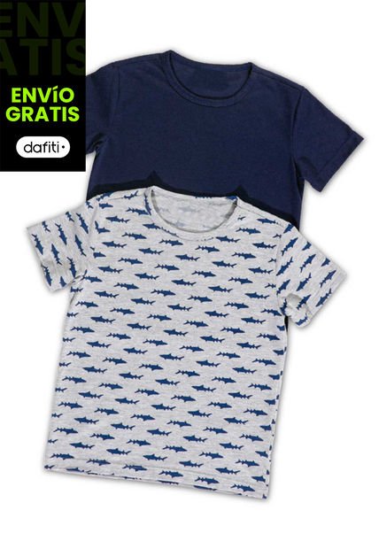 Camiseta Paq X2 Infantil Multicolor Mp 93629