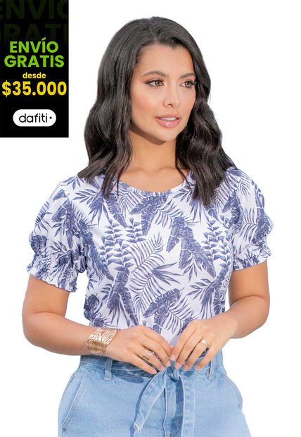 Blusa Mujer Azul Mp 860
