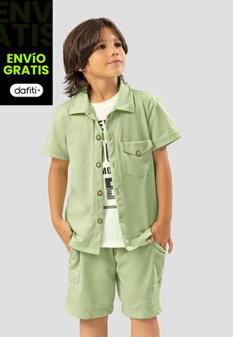 Conjunto Infantil Femenino Verde Matcha Mp 108188 MP