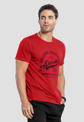 Camiseta Hombre Rojo Mp 104793