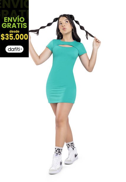 Vestido Infantil Verde Mp 7451