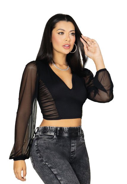 Blusa Mujer Negro Mp 100751