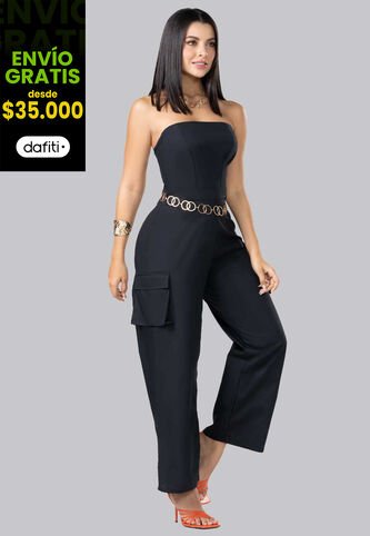 Enterizo Largo Mujer Negro Mp 102617 MP