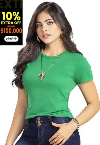 Camiseta Mujer Verde Antioquia Mp 82961 MP