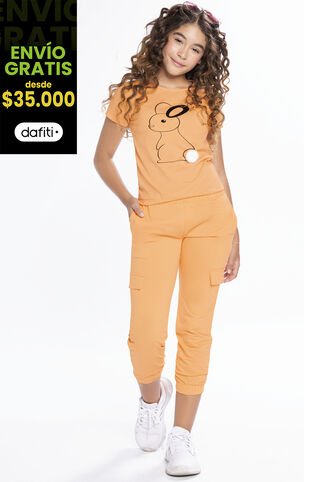 Jogger Infantil Femenino Amarillo Mp 210 MP