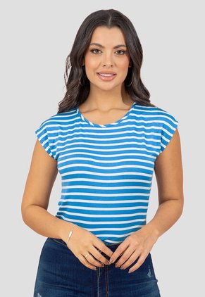 Blusa Mujer Azul Mp 110433