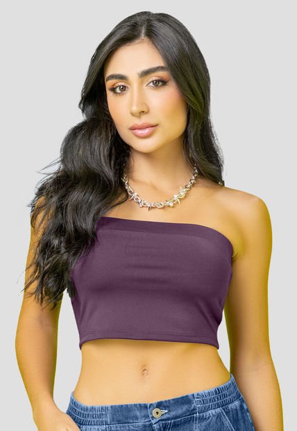 Crop Top Mujer Vino Mp 108098