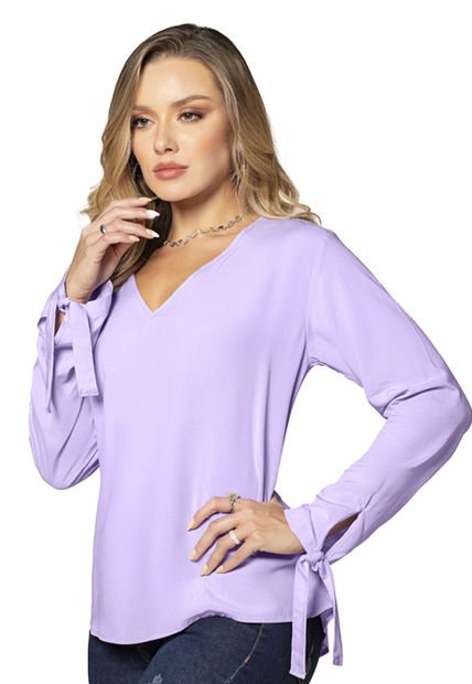 Blusa Mujer Lila Mp 6601