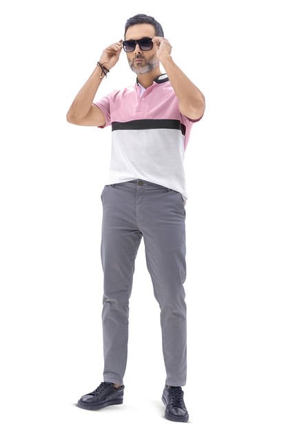 Polo Hombre Rosado Mp 92822
