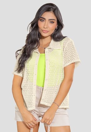 Camisa Mujer Crema Mp 108125