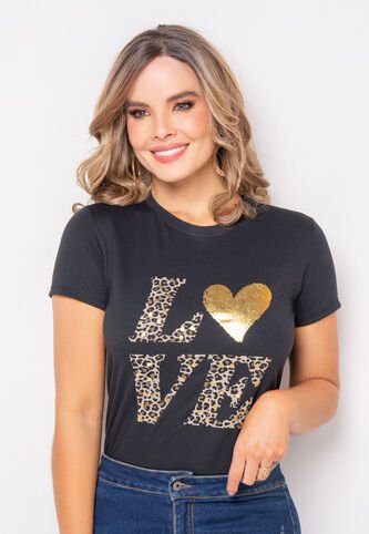 Camiseta Mujer Negro Mp 108348 MP
