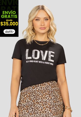 Camiseta Mujer Negro Mp 106953 MP