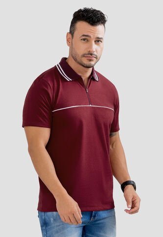 Polo Hombre Vinotinto Mp 104124 MP