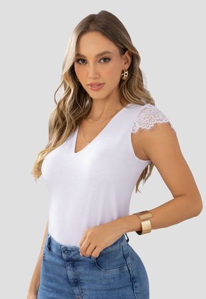 Blusa Mujer Blanco Mp 105069