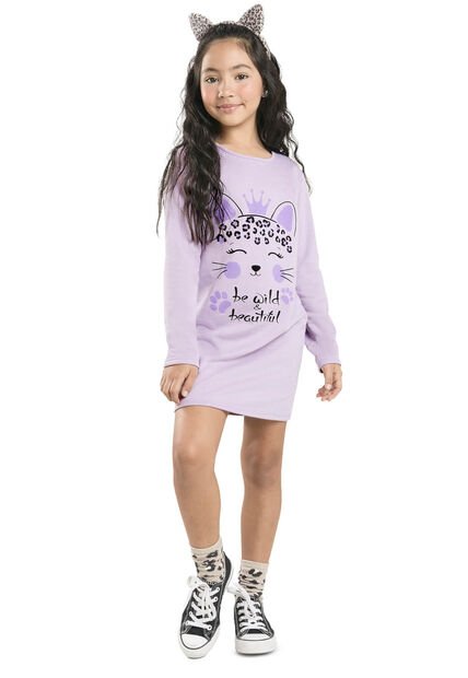 Vestido Infantil Lila Mp 32973