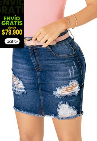 Falda Corta Adulto Azul Mp 89024 MP