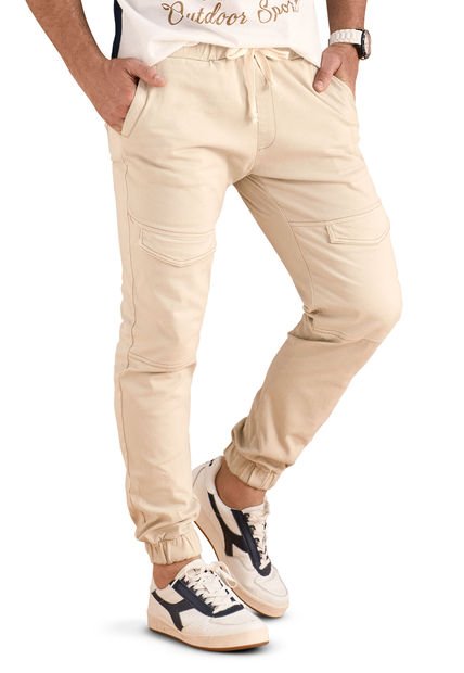 Jogger Hombre Beige Mp 86863
