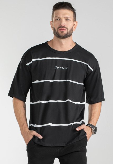 Camiseta Hombre Negro Mp 101221