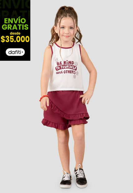 Conjunto Infantil Femenino Multicolor Mp 104079