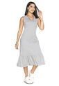 Vestido Largo Mujer Gris Jaspe Mp 3766 de MP