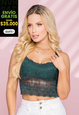 Crop Top Exterior Verde Botella Mp 92547 MP