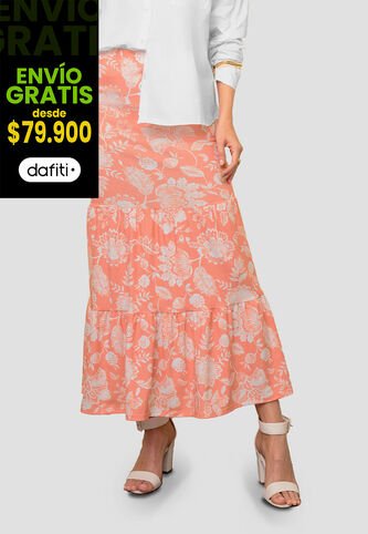 Falda Larga Mujer Estampado Mp 113842 MP