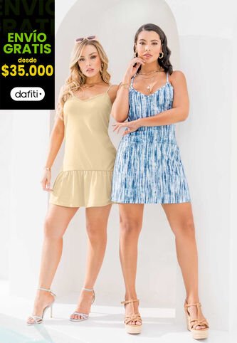 Vestido Paq X2 Exterior Multicolor Mp 1654 MP