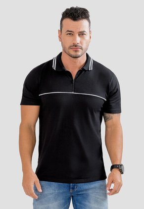 Polo Hombre Negro Mp 104124
