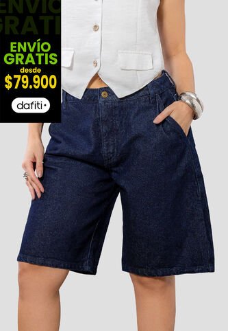 Bermuda Mujer Azul Oscuro Mp 113742 MP