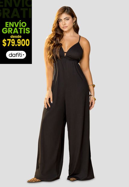 Enterizo Largo Mujer Negro Mp 113828