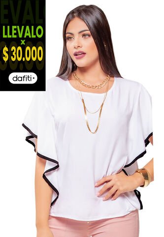 Blusa Adulto Para Mujer MP -Blanco MP