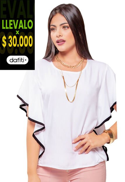 Blusa Adulto Para Mujer MP -Blanco