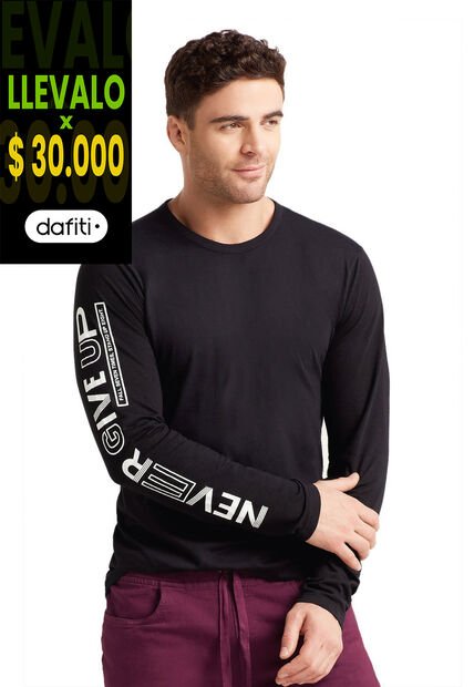 Camibuzo Hombre Negro Mp 71060