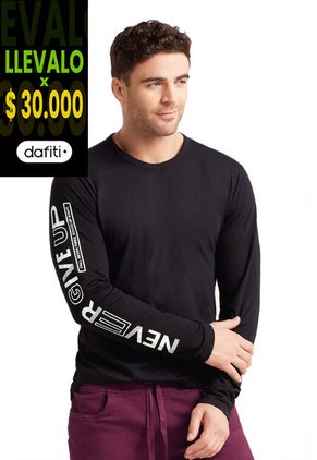 Camibuzo Hombre Negro Mp 71060
