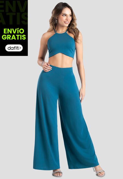 Conjunto Mujer Azul Petroleo Mp 102857